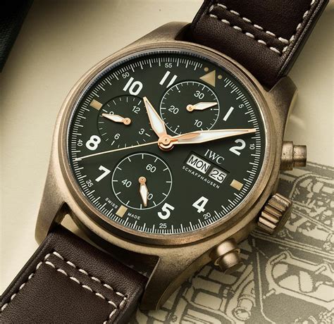 bronze iwc watches|iwc spitfire chronograph bronze.